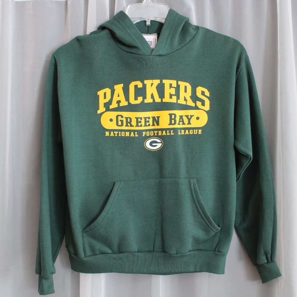 Green Packers Hoodie Youth Green Large New - Picture 2 of 8